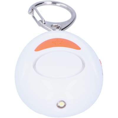 Alarme d'autodéfense portable 125 dB Son Lumière LED Alerte Dispositif d'urgence pour femmes enfants personnes âgées white