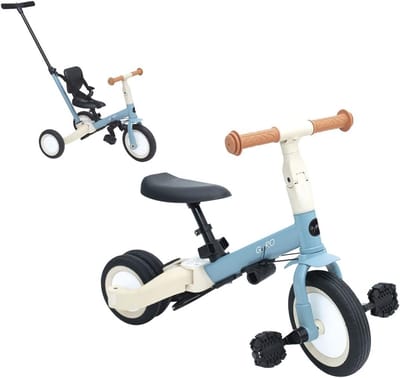 5-in-1 meegroeiende babydriewieler - aanpasbare kinderfiets van 1 tot 5 jaar - van driewieler tot fiets