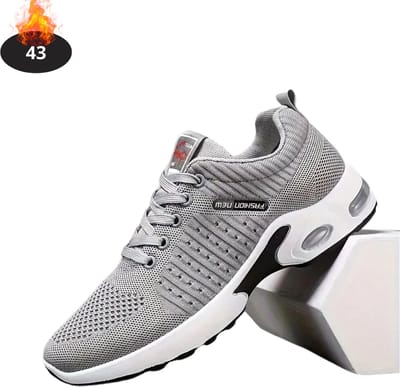 Livano Schoenen Heren - Sneakers - Comfortabel - Sportief - Casual - Volwassen - Grijs - Maat 43