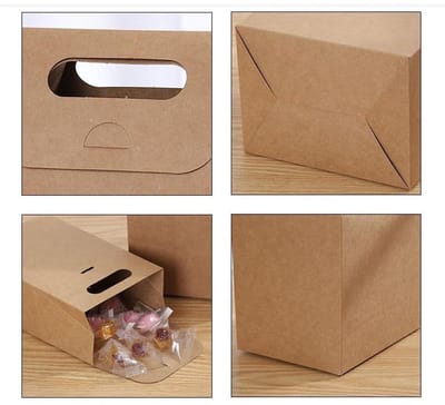 Dailygoods- Geschenkzakken 20 Stuks - Papieren Zakjes - Kraftpapier - Cadeauzakjes - Bruiloft/Feest - Milieuvriendelijk 10 x 10 cm