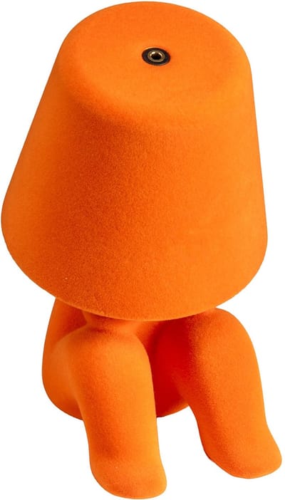 Luxus Europe - Bins Brother Tafellamp Oranje Mr Which - Decoratieve LED Designlamp - Draadloos - Dimbaar - 3 Lichtkleuren - Touchbediening