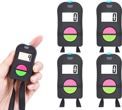 Digitale Handteller - Tel Apparaat - Activiteiten Tellen - LCD Scherm - 6 x 1.5 x 3.5 cm - Zwart
