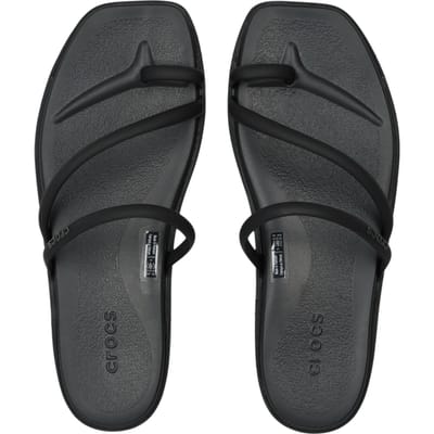 Crocs Miami Serie - Teensandalen - Zwart - Comfortabele TPU Bandjes - Croslite™