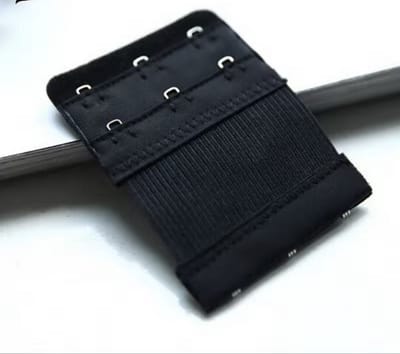 CHPN - BH verlenger - BH verlengstukje - BH band verlengen - Zwart - 3 haaks - Elastisch - Universeel - BH - BH accessoire - Te strakke BH - 1 stuks - BH verlengen tijdens zwangerschap