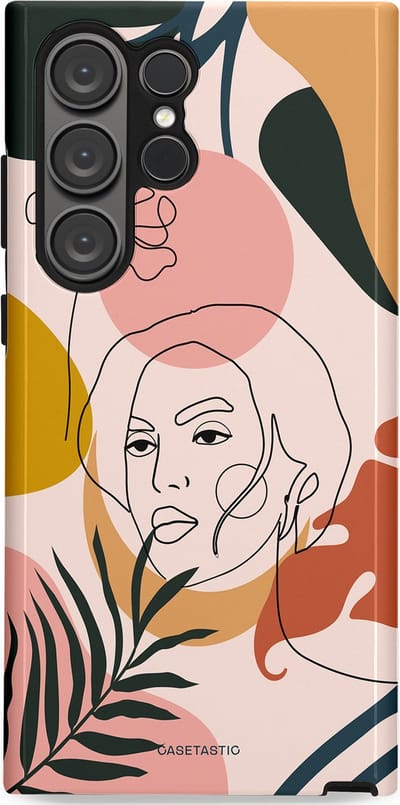 Casetastic Hoesje Geschikt voor Samsung S23 Ultra - Stijlvolle Beschermende Duo-layer Case - Elegantie van binnen