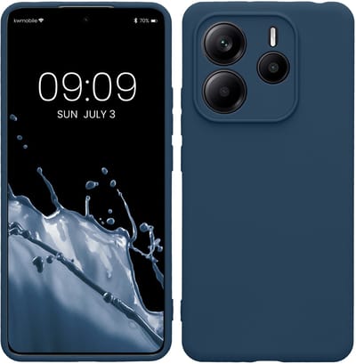 kwmobile telefoonhoesje geschikt voor Xiaomi Redmi Note 14 5G - Hoesje voor smartphone - Precisie camera uitsnede - In marineblauw