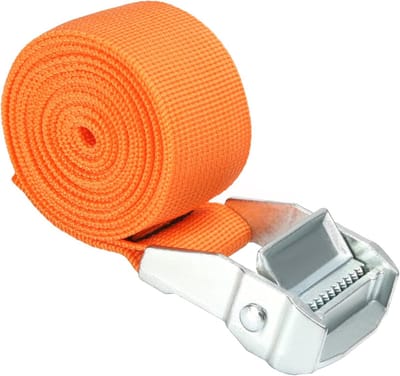 Spanband - Sjorband Vastzetband - Lading Zekeren - Nokvergrendelingsgesp - 2 meter - Oranje