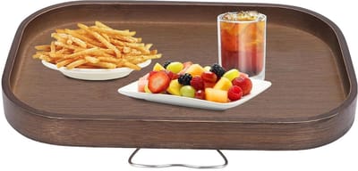 Bank Armleuning Tafel - Zijtafel Dienblad - Drankjes Snacks Plaatsen - Draagbaar Antislip Ontwerp - Grenenhout - Natuurlijk Hout