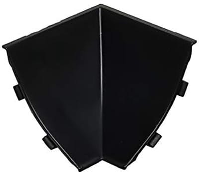 DQ-PP HOEKLIJST BINNENHOEK - Zwart - 23 x 23 mm - PVC - Keukenlijst Werkblad Afwerkingslijst Lijst Keuken Keukenafwerkingslijst Wandafwerkingslijst Tafelbladlijsten