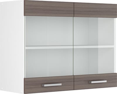 Vicco R-Line Hangkast – 80 cm met glazen deuren Grijs