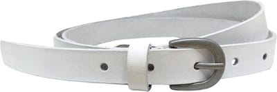 Tailleriem Dames - Riem Dames - Wit - Leer - 2 cm - Totale lengte 125 cm - taille maat 105 cm