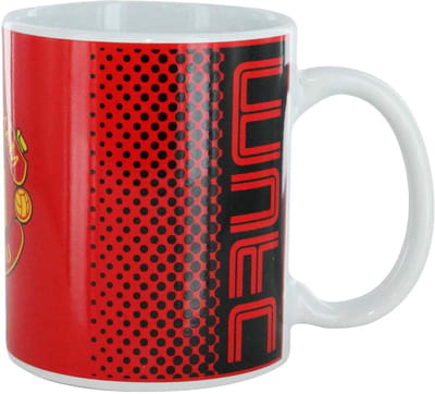 Voetbal Mok - Koffie Beker - Drankjes Genieten - Officieel Gelicenseerd - 11 Ounces - Rood