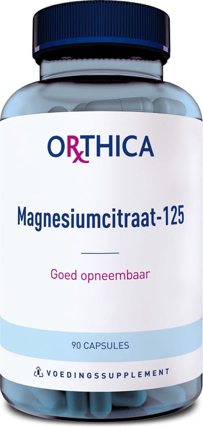 Orthica Magnesiumcitraat-125 - goed opneembaar - 90 capsules
