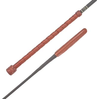 Fleck Professional 03042 Slim Leather Dressuur Rijzweep Bruin 120 cm