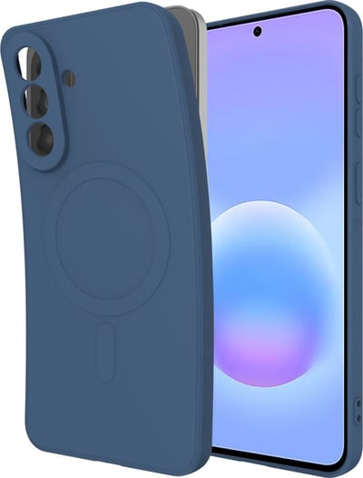 Just in Case hoesje geschikt voor Samsung Galaxy A57 Hoesje geschikt voor MagSafe - Color Backcover - Blauw