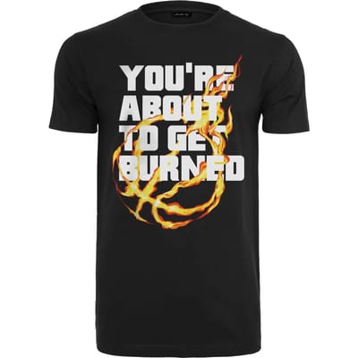 Mister Tee - You' re About To Get Burned Heren T-shirt - M - Zwart