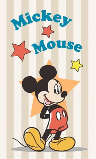 Disney Mickey Star handdoek, gezichtshanddoek, handdoek 30x50 cm