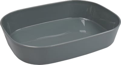 Circ Schaal - menuschaal - reusable - pP - rechthoekig - 1100ml - 236x181x47mm - grijs - 48 stuks