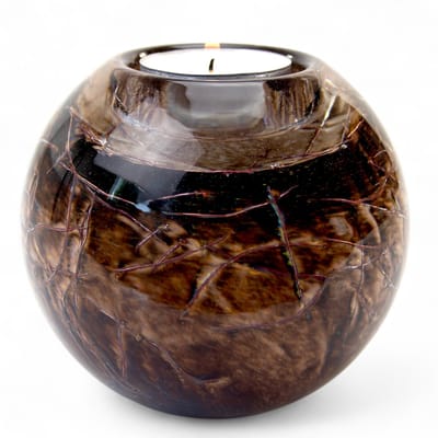 Loranto - Mini Urn Waxinelichthouder - Kleine urn - Glazen Urn