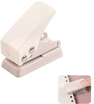 Mini perforator met één gat - Draagbare handperforator voor papier en karton