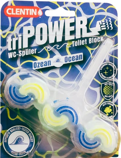 Clentin Tri-Power WC blokje Oceaan Fris