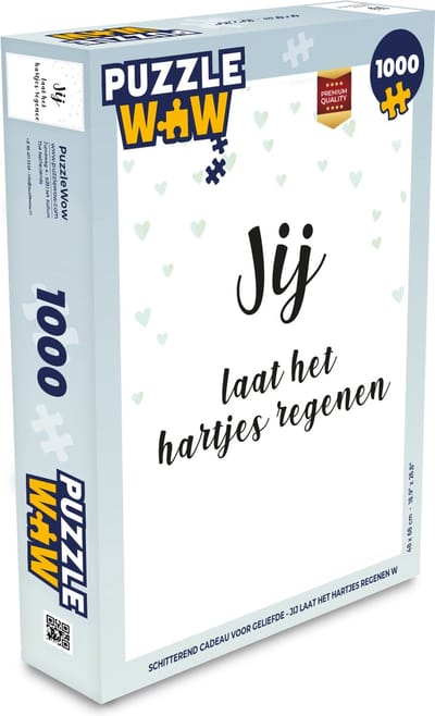 Puzzel Quotes - Liefde - Jij laat het hartjes regenen - Spreuken - Mannen - Vrouwen - Legpuzzel - Puzzel 1000 stukjes volwassenen
