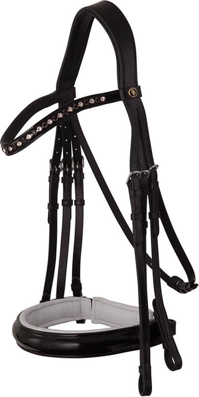BR Stang & Trens Hoofdstel Wendover Zwart/Wit - Full