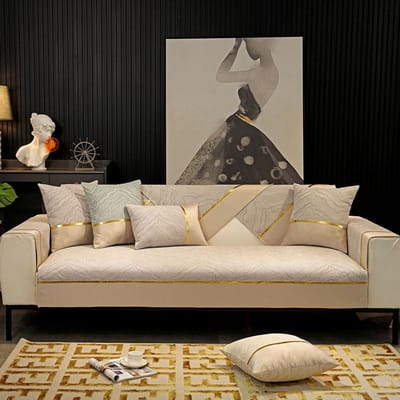 Luxe Hoge Precisie Jacquard Patchwork Bankhoes Vier Seizoenen Universeel Kussen Woonkamer Antislip Chenille Bankhoes 70x70cm 1pcs