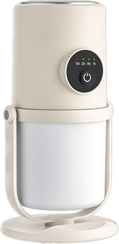Luchtbevochtiger USB - Koele Mist - Ontspannen Sfeer - Twee Mistmodi - 300 Ml Tank - Beige