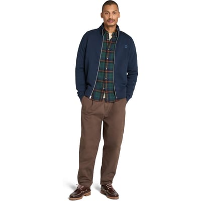 Timberland Exeter River Brushed Back Full Zip Funnel Neck Dark Sapphire Taglia: S | Giacche leggere Outlet | Uomo | Blu