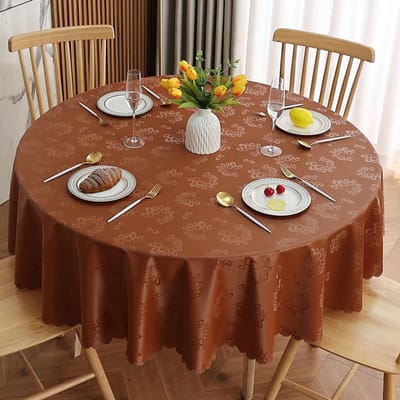 Nieuw Modern Banket Hotel Rond Tafelkleed Meerkleurig Bedrukt Tafelzeil Waterdicht Oliebestendig Wasbare Tafelhoes 200cm round 1pcs