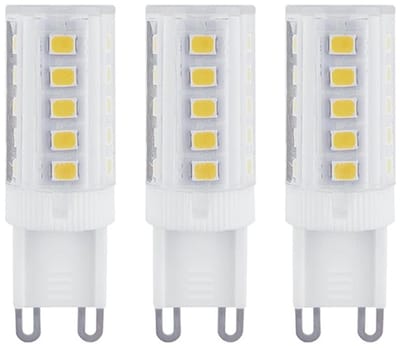 VITO LED Capsule Steeklamp G9 - 4W (vervangt 40W) - 456lm - 2700K - 220-240V - Ø16mm - Energiezuinig - 3 stuks