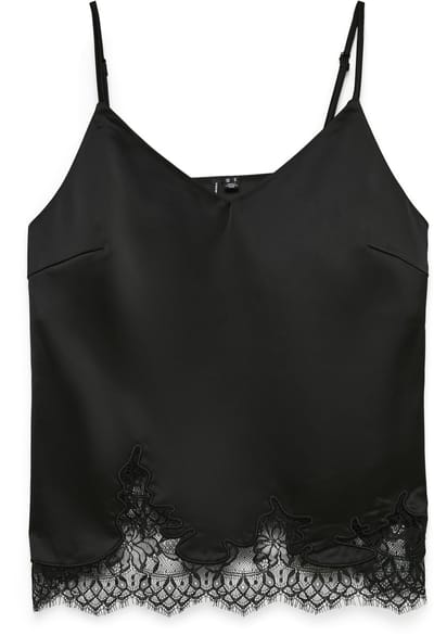 VERO MODA - VMGINNY SINGLET BOTTOM LACE TOP EXP - Dames - Blouses