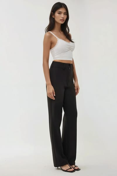 Hoge Taille Flared Broek