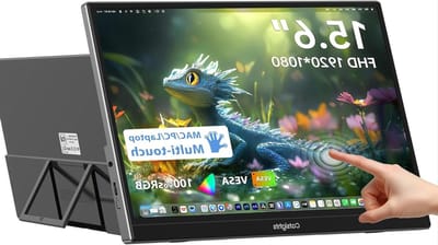 Draagbare Monitor Touchscreen - FHD Monitor - Laptop Uitbreiding - IPS HDR Panel - 156 Inch - Zwart