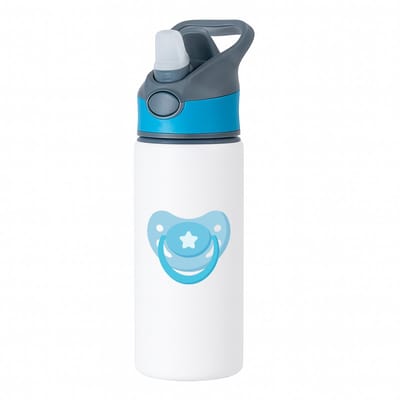 Hacebo® - speen waterfles met rietje blauw - Baby - Baby's - Cadeau - blauwe speen - water fles - 650ML