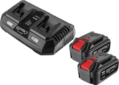 Graphite 58GE134 Energy+ acculader inclusief 2 accu's 4Ah