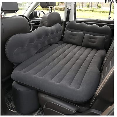 RFWR® Opblaasbaar autoluchtbed voor SUV, comfortabele slaapmatras met luchtpomp voor onderweg, ideaal voor camping en roadtrips