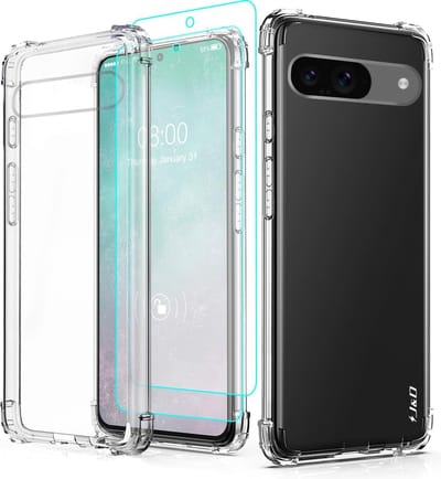 Geschikt voor Google Pixel 9 - Kristalhelder Back Cover Hoesje - Inclusief 2 Screenprotector - Transparant