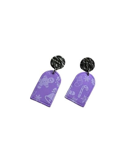 2 Love it Kerstraam - Oorbellen - Polymeerklei - 4 x 2 cm