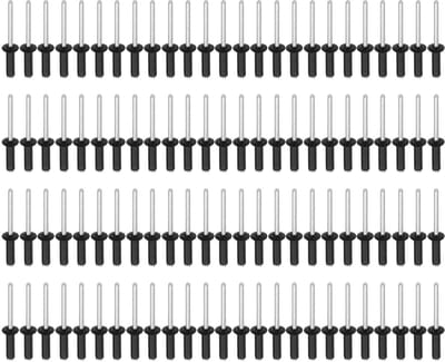 Dailygoods- Klinknagels 100 Stuks - Brede Hoofdnagels - Blinde Klinknagels - Metaal - Duurzaam - Geschikt voor Bouw/Scheepsinstallatie - Bevestigingsnagels