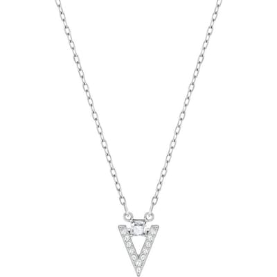 Swarovski Funk Series V Logo Rhodium Plated Ketting Dames ketting 5528933 Box (Random Color) white