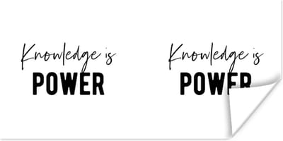 Poster Quote - Studeren - Power - 120x60 cm
