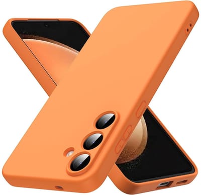 CaseMania Backcase hoesje geschikt voor Samsung Galaxy A57 - Effen Oranje - Silicone