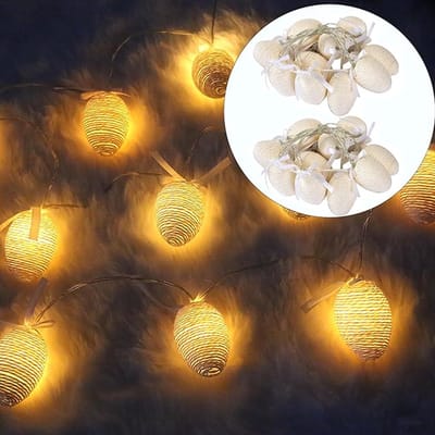 LED Paaslichtjes 20 LED - Kleurvolle Paaseieren - Batterijgevoed - Perfecte Decoratie voor Buiten - ShopVlot