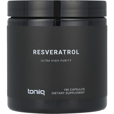 Toniiq, Resveratrol, 600 mg, 180 capsules (300 mg per capsule)