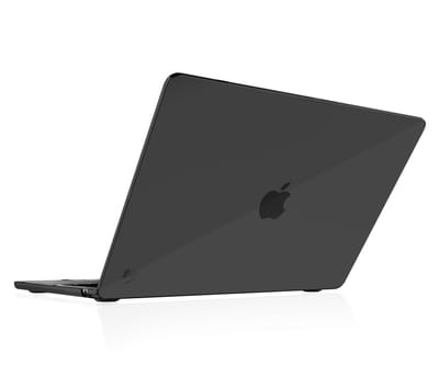 STM Goods, Geval voor MacBook Air 15 inch 2024/2023 STUDIO Antislip en antikras, Zwart