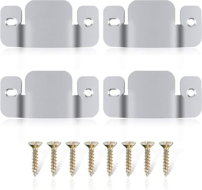 Bank Connector Beugels - Meubelconnectoren Bank - Bank Stabiliseren - Zwaar Metaal - 4 stuks - Zilver
