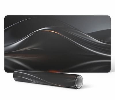 Beschermende bureauonderlegger voor toetsenbord en muis, golvend patroon, 100x50 cm