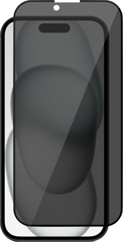 Privacy Screenprotector geschikt voor iPhone 15 - Glas Screen Protector FullGuard
